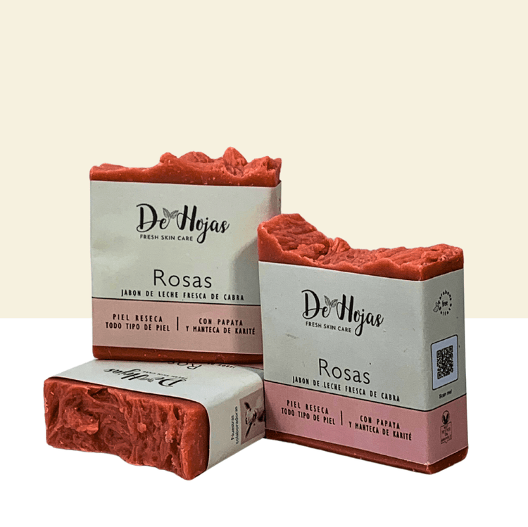 Jabón de Rosa y Papaya